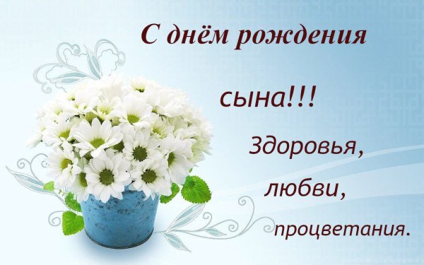 С днём рождения сына
