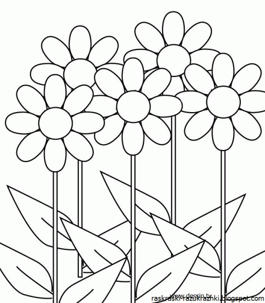 Подснежники раскраска для детей
