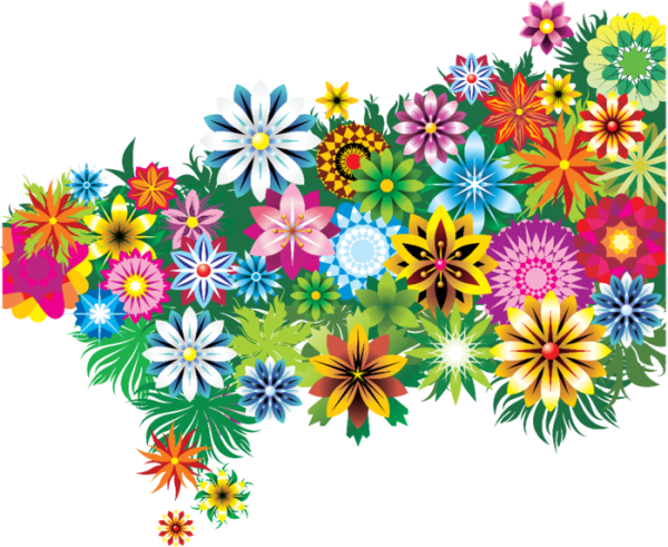 Векторные цветы