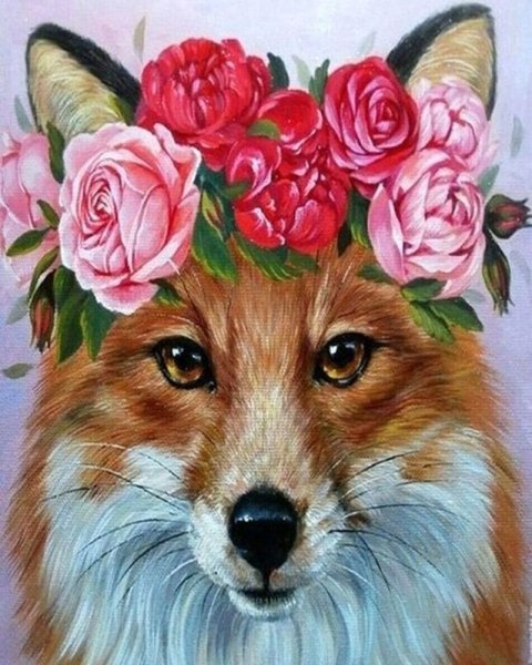 Алмазная мозаика алмазная живопись лиса