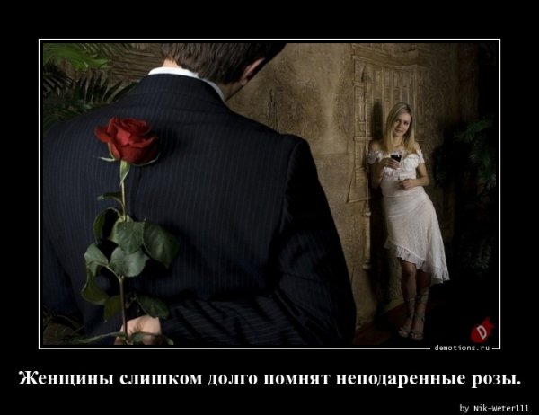 Женщина помнит неподаренные цветы