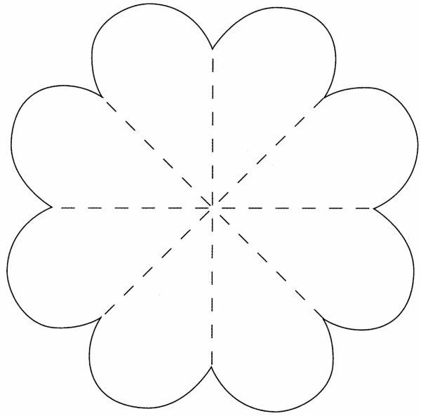 Трафареты для объемных цветов