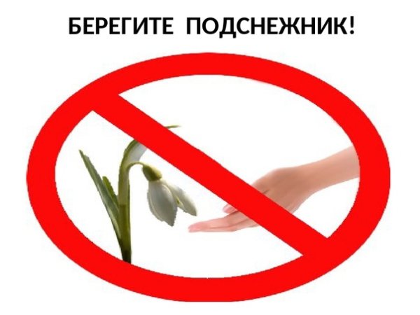 Берегите растения знаки