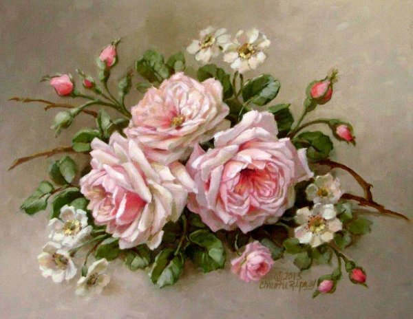 Decoupage/"Анютины глазки".