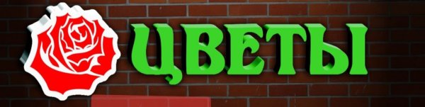 Вывеска живые цветы