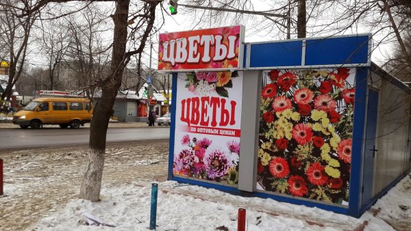 Рекламный баннер цветочного магазина
