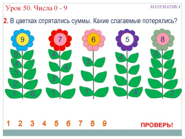 Раскраска по цифрам