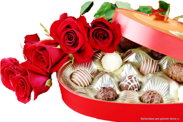 Шикарные цветы и конфеты