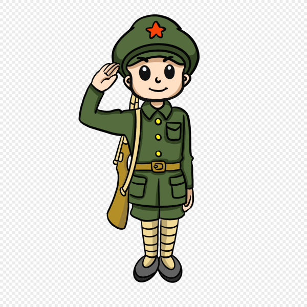 Мультяшные солдаты женщины