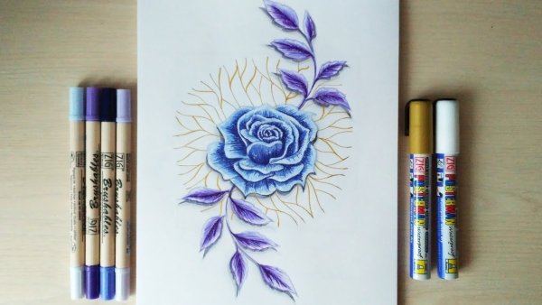 Рисунки маркерами