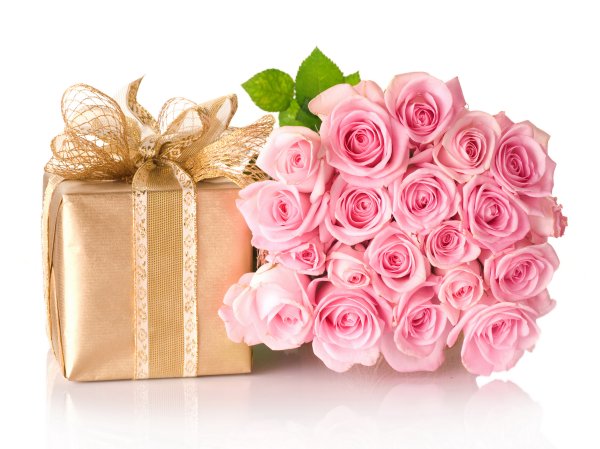 Открытка Happy Birthday с цветами