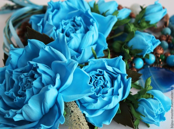 Rose 3937 голубая бирюза