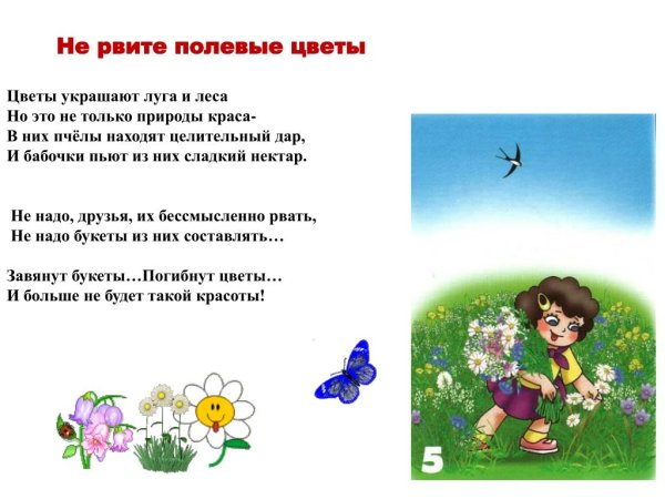 Не рвите редкие цветы