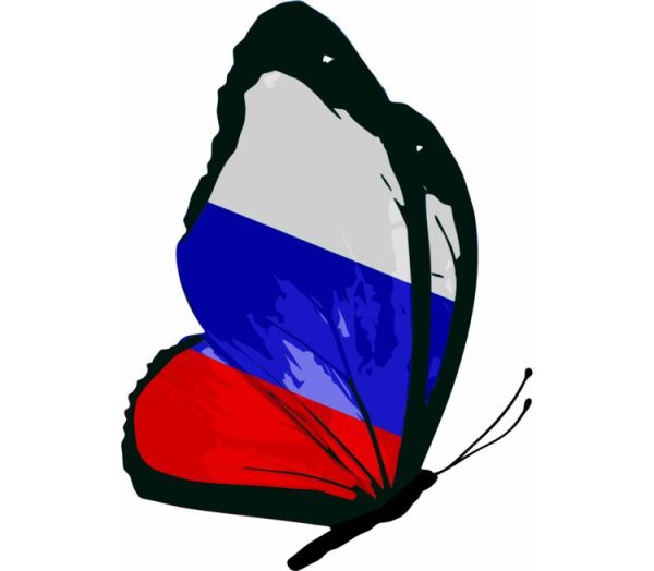 Российский флаг сердце