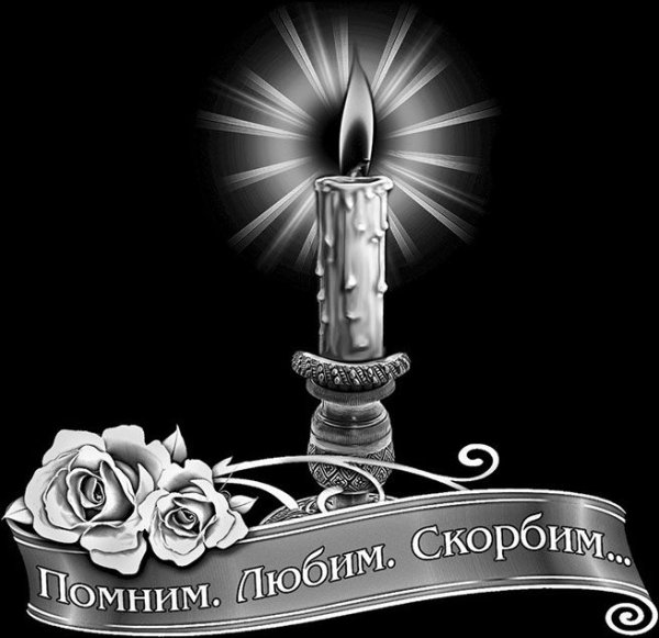 Свеча с розами для гравировки на памятниках