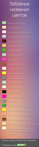 Смешные названия цветов