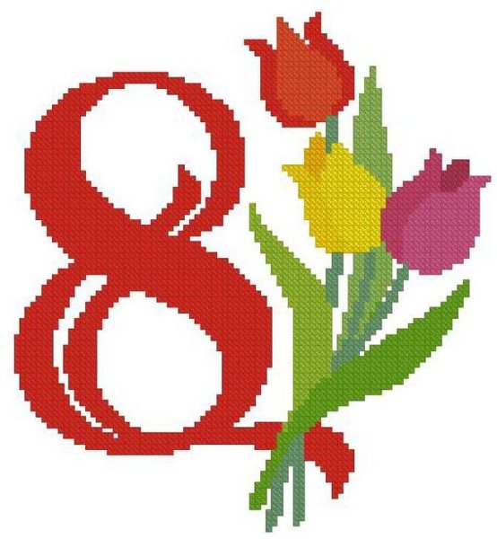 Рисование к 8 марта