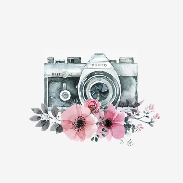 Фотоаппарат на красивом фоне
