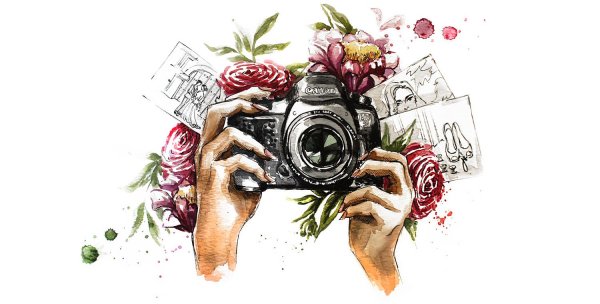 Фотоаппарат на природе