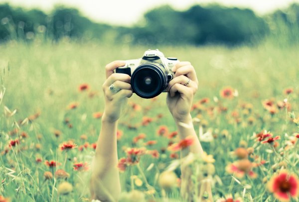 Фотоаппарат акварель