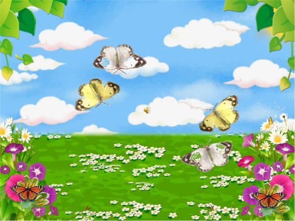 Сказочная Поляна с бабочками