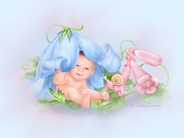 Открытки с изображением младенца