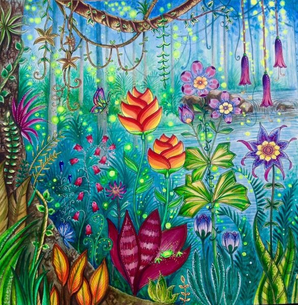 Рисование сказочного цветка