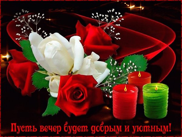 Пожелания доброго вечера женщине