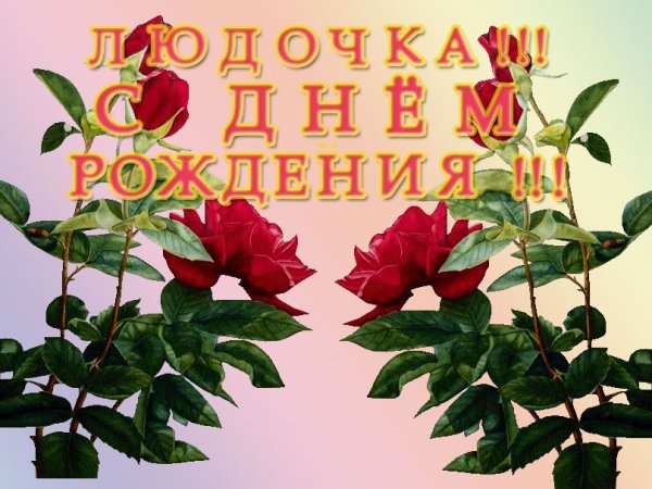 С днём рождения Люда чка