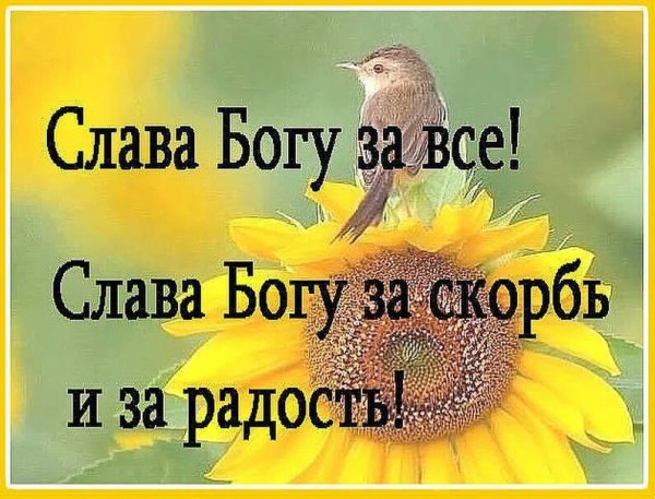 Слава Богу за скорбь и за радость