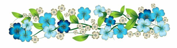 Полоса с цветами