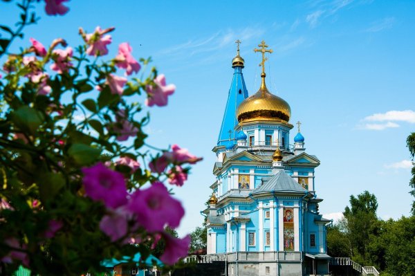 Цветы в храме