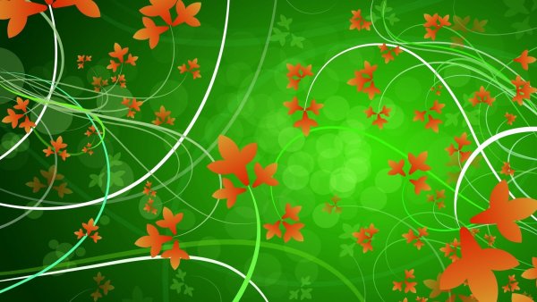 Зелень природа цветы