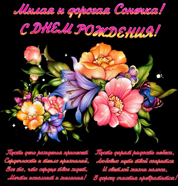 С днём рождения Сонечка