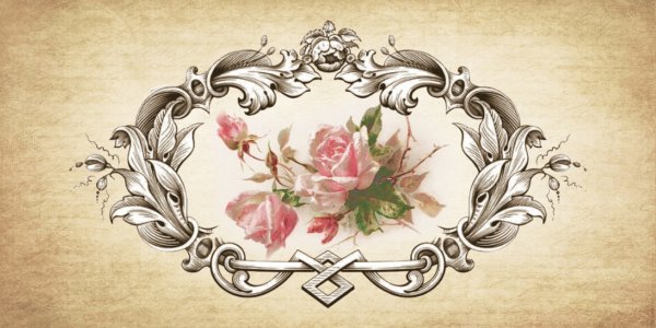 Картинки для декупажа цветы Винтаж вензеля