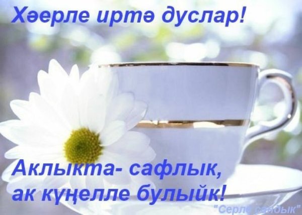Пожелание хорошего дня на татарском языке