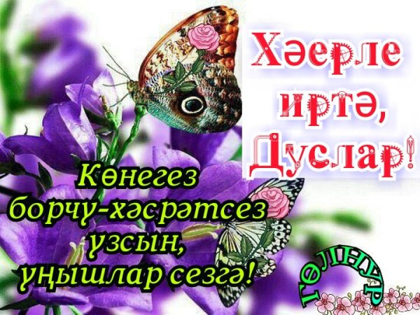 Хәерле иртә на татарском со здоровьем