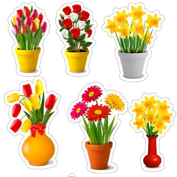 Весенние цветы детские в группу