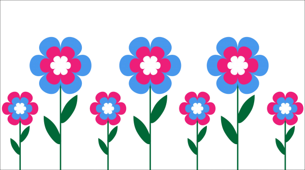 Весенние цветы мультяшные