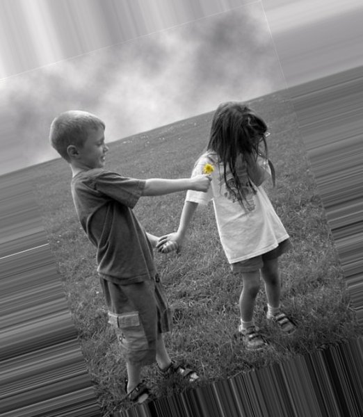 Мальчик с букетом раскраска