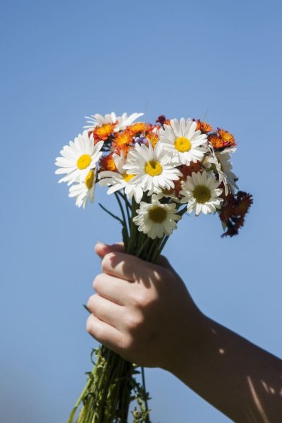 Букет в руках