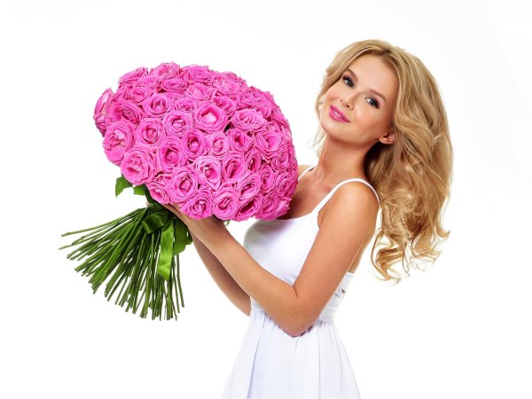 Полевые цветы в корзинке