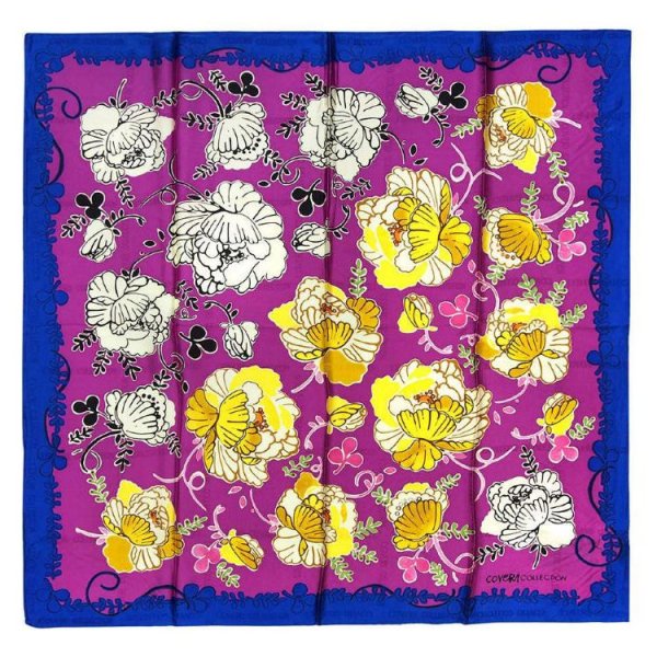 Платок с цветами