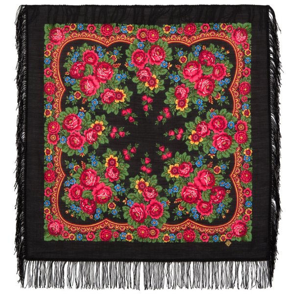 Павлопосадский платок русская красавица