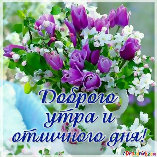 Цветы весенние с добрыми пожеланиями