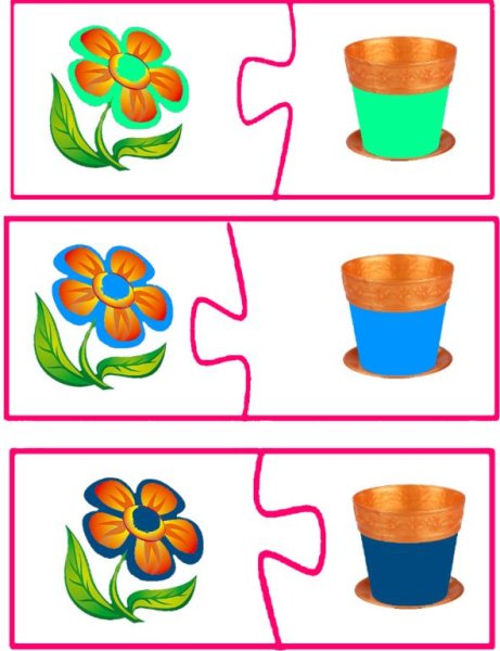 Дидактическая игра с цветочками