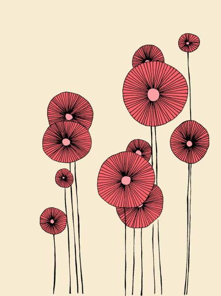 Стилизованные цветы