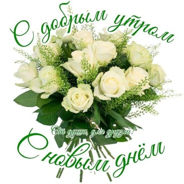 Букет с пожеланием доброго утра