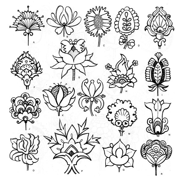 Растительные мотивы в орнаменте