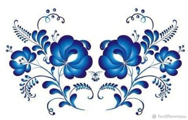 Росписи русские народные Гжель